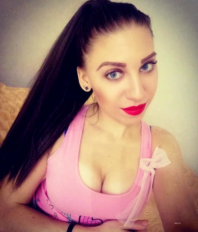 Naked brunette in different poses