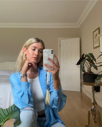 Intimate selfies shots from a blonde girl