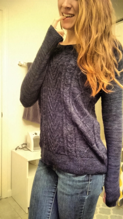 posing in the bathroom