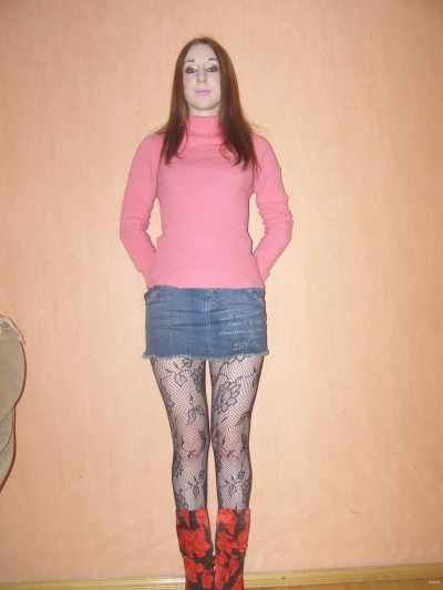 Люблю фоткаться в колготках и чулках