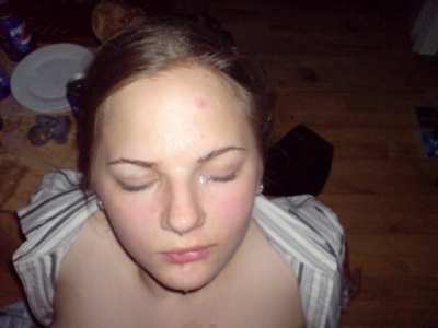 Girls with cum on their faces