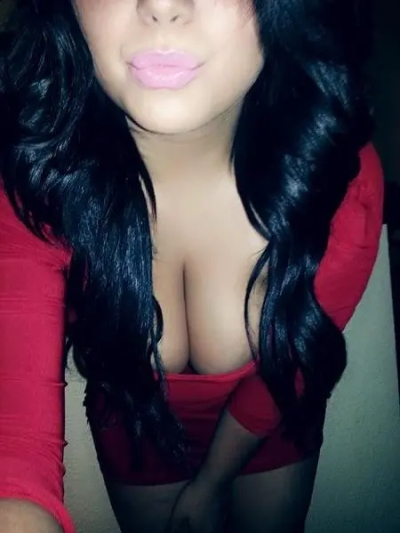 Girl with big tits gives blowjob to guy