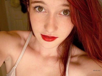 Girl with gorgeous breasts