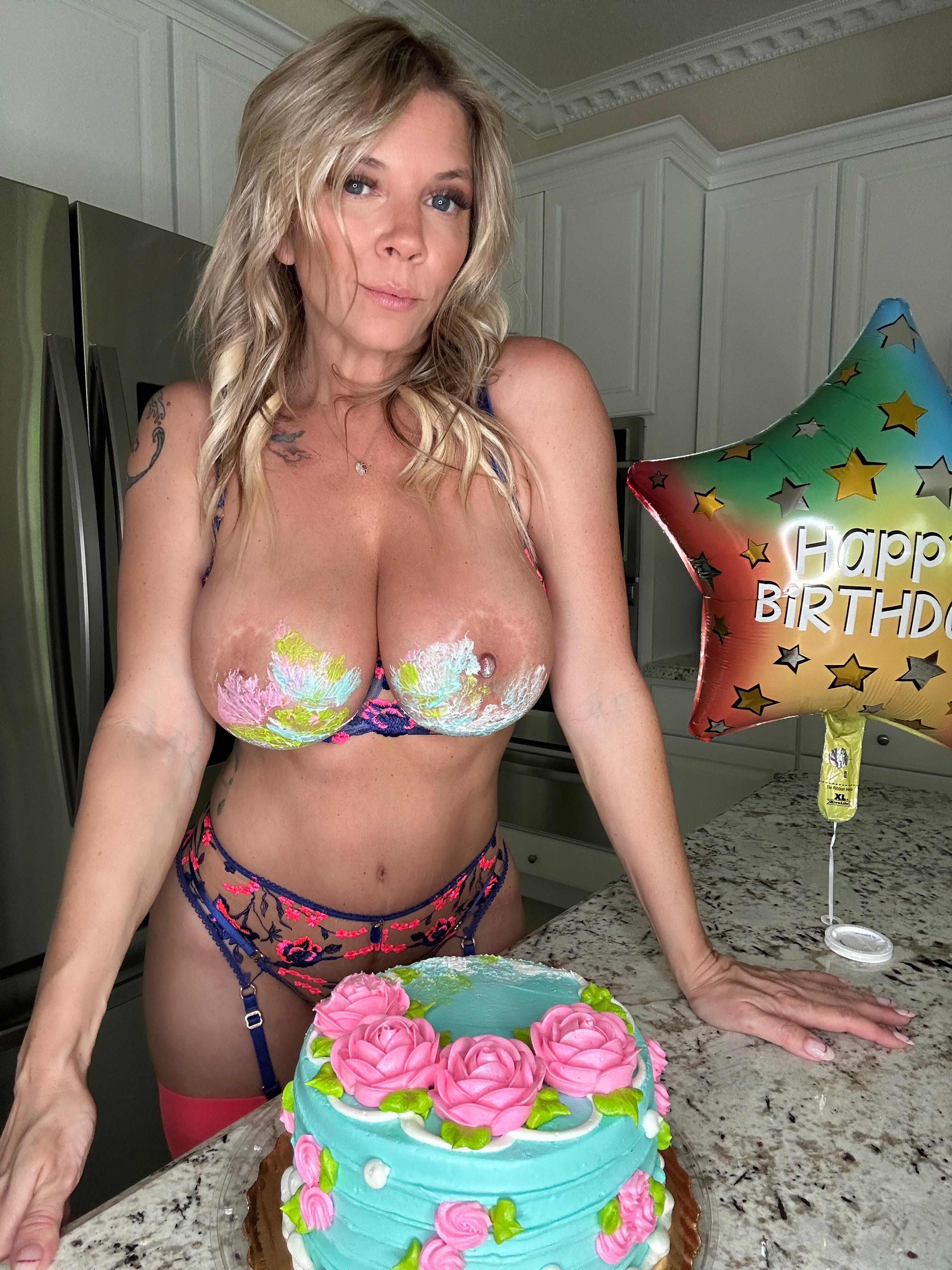 I think my titties got too close to the cake, welp happy 40th bday to me!